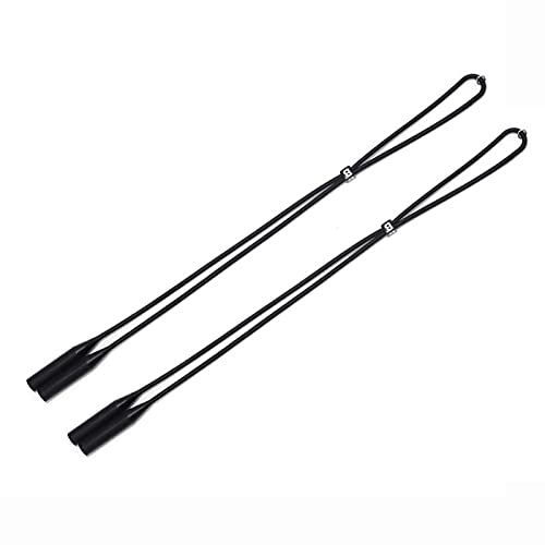 Meiyea 2Pcs Elastic Silicone Eyeglasses Strap Holder Waterproof Glasses Retainer, Sports Sunglasses Chain for Women Men Kids