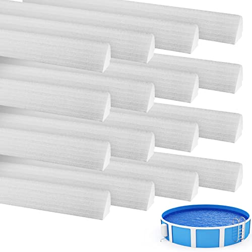 Frienda Staccare e attaccare fuori terra piscina Cove lungo aggiungere protezione alla fodera della piscina per piscine fuori terra, bianco (83 cm, 12 pezzi)