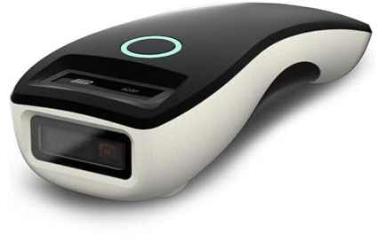 YANZEO Barcode-Scanner, Tragbar Mini-2D-Barcode-Leser, Handgerät, USB, 2,4 G, QR-Code-Scanner, kabellos, Bluetooth, für Windows iOS Android System (Schwarz)