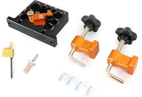 Hochpräziser Dübelmacher, Jigschneiderplatte, 9-Loch-Werkzeug für elektrische Bohrmaschinen, Fräsen, Holzstabhandwerk, Tischlerei-Enthusiasten