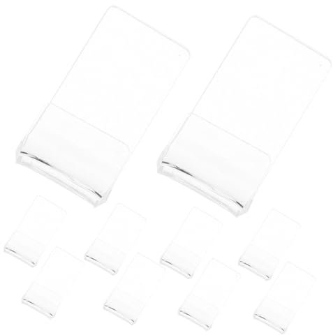 Cabilock 12pcs Acrylic Vinyl Record Wall Shelf Wall-mounted Vinyl Record Holder Cd Display Rack Sturdy Storage Organizer for Home and Office