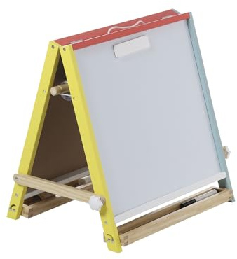 VERTBAUDETPetit tableau 3 en 1 pliable en bois FSC®jauneTU