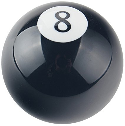 DEWHEL 2 1/4 8 Ball Billiard Round Manual Gear Shift Lever Shifter knob Black Shaped JDM 4 5 6 Speed for Honda Acura Mazda Mitsubishi Nissan Infiniti Lexus Toyota Scion Hyundai etc