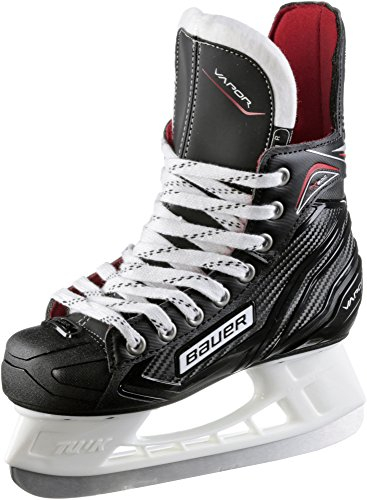 Bauer Jungen Schlittschuh Vapor X300 Junior Eishockeyschlittschuh, Schwarz-Silber, 01.0/33.5