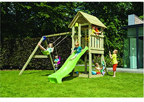 MASGAMES Kinderspielplatz Kiosk mit Doppelschaukel MA811101