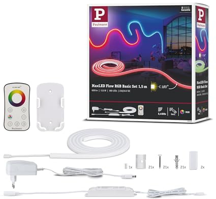 Paulmann 70965 MaxLED Flow Basisset 1,5m RGB 13,5 Watt inkl. Funk-Fernbedienung