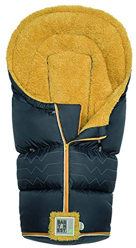Odenwälder Fußsack Babyfusssack für Kinderwagen, Buggy, Sportwagen Lo-Go Classic mustard