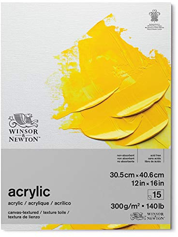 Winsor & Newton Acrilico Blocco 300 g - 30.5 x 40.6 cm - 15 Fogli