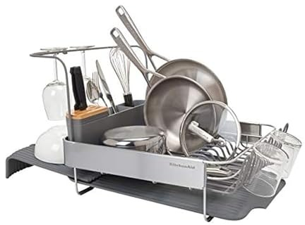 KitchenAid Erweiterbares Abtropfgestell in voller Größe, 45 cm, Anthrazit
