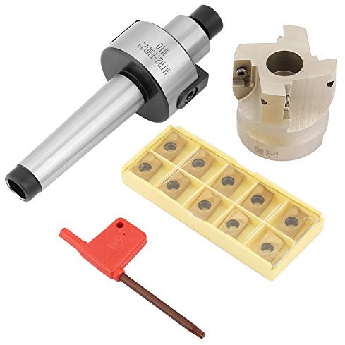 Planfräser-Kit, MT2-FMB22 Planfräserhalter + 400R-50-22 CNC-Schaum-Schaftfräser + 10 Stück APMT1604 Hartmetall