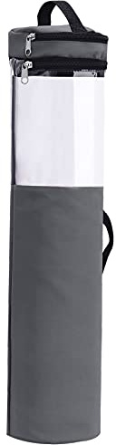 Atroy 21,6 x 106,7 cm Geschenkpapier-Organizer, Geschenkpapierrollen-Aufbewahrungstasche, Unterbett- -Organizer, Zubehörbox, PVC-transparente Tasche mit Griffen und Reißverschluss für Geschenkpapier