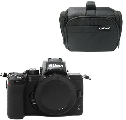 KamKorda Camera Bag + Z50 Mirrorless Digital Camera Body, 20.9MP DX-Format CMOS Sensor, UHD 4K Video, Built-In Wi-Fi and Bluetooth, Tilting Touchscreen, Up to 11 fps Shooting + 2 Year Warranty