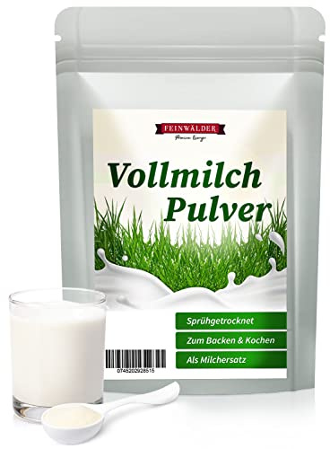 Feinwälder® Vollmilchpulver, 1 kg, schonend sprühgetrocknet, in wiederverschließbarer Verpackung, Trockenmilchpulver für Babynahrung