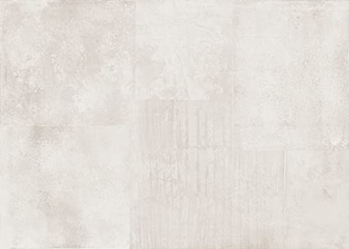 Rasch Tapete 364224 - Carta da parati fotografica in tessuto non tessuto con effetto metallo bianco, effetto ruggine, 2,65 m x 3,71 m (lunghezza x larghezza)