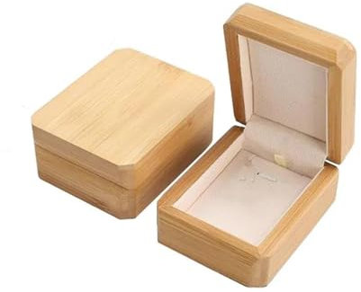 BAWHO Schmuckkästchen Holz Schmuck Ring Armband Halskette Box Verpackung Geschenkbox Massivholz Schmuck Organizer Schmuckaufbewahrung (Size : B)