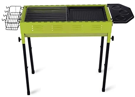 Grill Holzkohlegrill Camping Grill Barbecue Grill Mit Ablagekorb Faltbares Holzkohle-BBQ-Grillset Edelstahlgrill Kohlegrill Bbq Grill