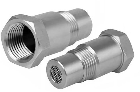 TKSE Lambdasonde Adapter M18*1,5mm, 46.5mm O2 Sauerstoffsensor Adapter und Lambda Eliminator, Auspuffanlage Lambdasonde Eliminator für Auto, LKW