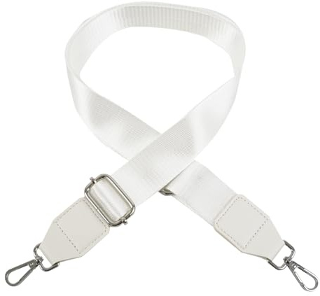 Taschengurte zum Wechseln Schultergurt für Taschen Tragegurt Tasche für Handtasche Reisetasche Laptoptasche Schultergurt mit Karabiner Tragegurt Tasche (Weiß)