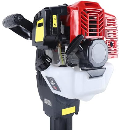 2 Stroke Highly Efficient Petrol Excavator Sapling Planting Shovel Rock Drilling Machine Tree Digger Gasoline Portable Digging Air Cooled Single Cylinder Handheld Trencher Adjustable Speed 52Cc