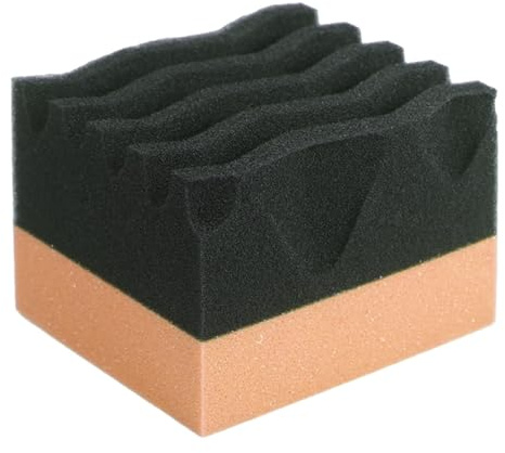 Applicateur de polissage de pneus, mousse de polissage pour pneus, poignée ergonomique éponge en mousse réutilisable avec conception de vagues pour application cire polissage vitres peinture jantes