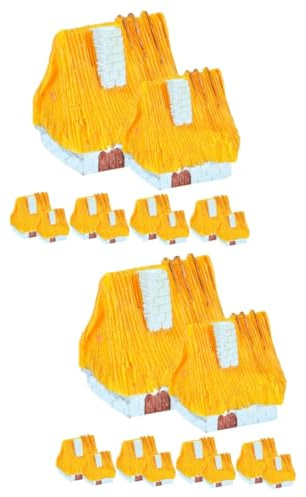 TOYANDONA 20pcs Miniature House Figurine Garden Fairy Decor Diy Landscape Outdoor Garden Ornament
