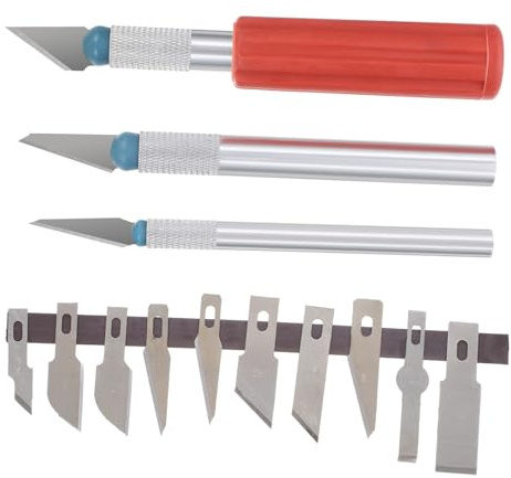 OSALADI 13pezzi Coltello Da Incisione Set Per Sbavatura e Taglio Strumento Di Precisione Per Modelli Di Incisione Scultura e Affilatura Incomparabile