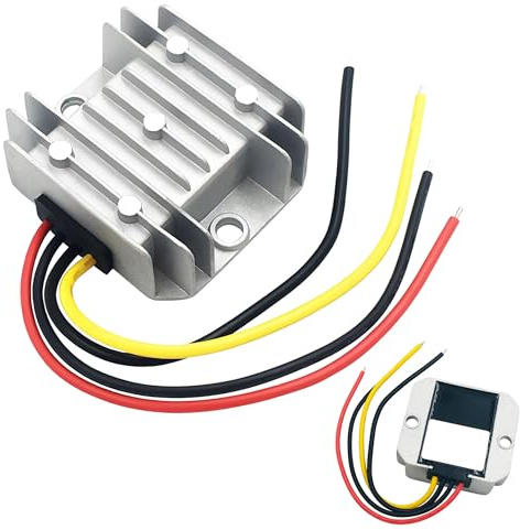1 convertitore di tensione impermeabile 12 V 3 A: automatico step-down-up DC 8 V-40 V su 12 V 36 W stabilizzatore di tensione per motore della ventola auto