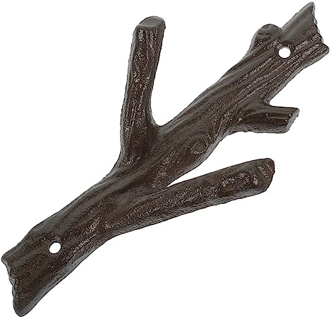 WEKAMOS Gancho Pared De Hierro Fundido Forma Árbol Colgador Multifuncional Moderno Para Abrigos y Toallas Acabado Pulido Sin Rebabas Resistente y Decorativo Estilo Vintage