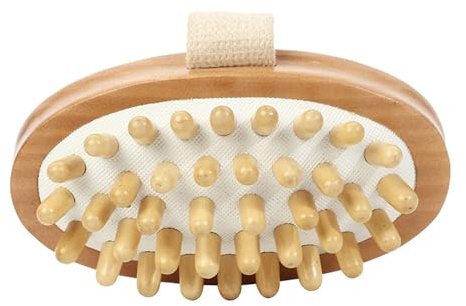 Walopola Brosse de massage pour le corps | Brosse de massage pour relaxation musculaire – Peigne de massage relaxant en bois pour la relaxation, les voyages, les femmes, la stimulation des hommes, les