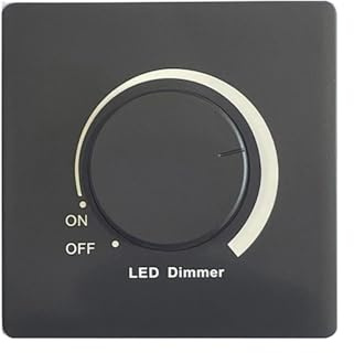 300W LED Dimmer Switches Rotary Knob Dimmer Dimmable Lighting Solution Adjustable Controller Easy To Use Adjustable Brightness Panel Controller