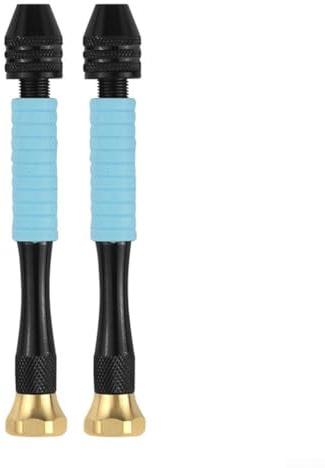 Besttoolifes Rutschfestes Handbohrer-Set, präziser manueller Handwerksbohrer mit komfortablem Griff für präzises Bohren in der Schmuckherstellung und Holzbearbeitung (blau)