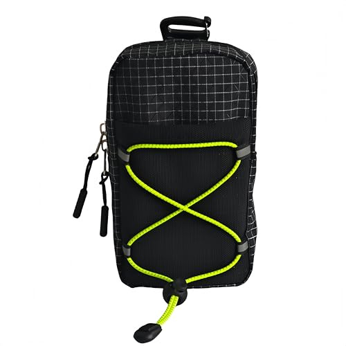 ROSSRORE Carabiner Phone Water Bottle Holder,Hiking Camping Gear Adjustable Multi-Function Crossbody Strap,Water-Resistant Pouch Attaches to Waist Bag Fanny Packs for Sports Hiking Camping