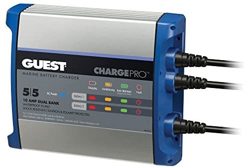 Guest 2711A Guest On-Board Battery Charger 10A / 12V, 2 Bank, 120V Input
