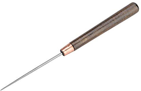 50 Stück Nähahle Werkzeug Holzgriff Tuch Ahle Strickwerkzeug Mehrzwecktuch Leder Zelt Piercing Ahle zum Entfernen von Fäden, Stichen, Stanzen, Nähen, Reparaturen, 16,5 cm