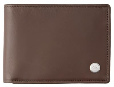 Quiksilver Mac - Cartera de Cuero de Triple Hoja - Hombre - Marrón.