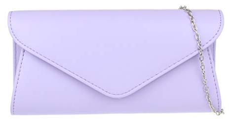 Girly Handbags Womens Plain Envelope Clutch Bag