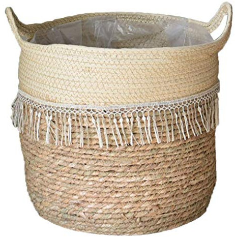 Cesto intrecciato per la biancheria, stile 4