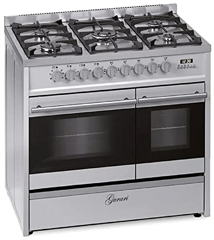 GURARI GCH E 916 X, Centre de cuisson électrique à gaz 90 cm/Range Coocker / 89L / 8 fonctions/Air chaud/Gril/ 5 brûleurs haute qualité/ 4 kw WOK/Gaz naturel/Propane