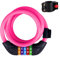 MUEEAD 1 Pink Bicycle Lock, 1 Car Lock, Anti-Theft Lock, 5-Digit Password Bicycle Lock, Password Resettable, Easy to Carry, Safe and Anti-Theft