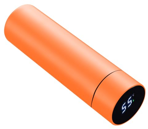 Botella de agua inteligente de acero inoxidable, termo, taza de viaje con pantalla táctil LCD inteligente, mantiene caliente o frío, portátil, para té, café, vacío, aislamiento al vacío en paredes