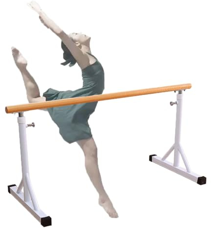 Ballettstange Mobile Ballettstange aus Stahl mit Einstellbarer Höhe von 80–120 cm, geeignet für Beindruckübungen für Erwachsene und Kinder (Size : 1.5M/5FT)