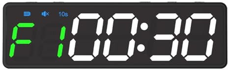 rongweiwang Palestra Intervallo Timer LED Cronometro Esercizio Orologio Fitness Training