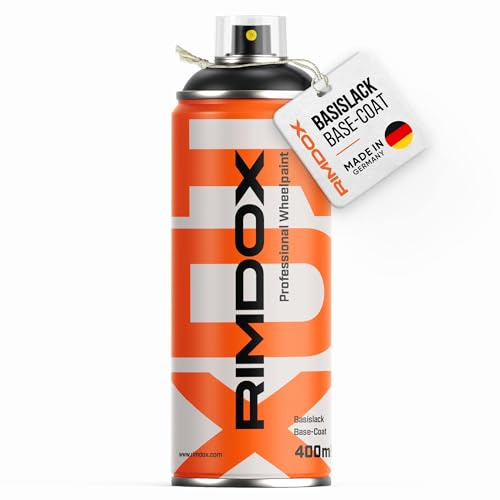 RIMDOX - Felgenlack | passend für Farbton Porsche chrom silver | High-Solid | 1K Original OEM Felgenlack | Spraydose 400 ml | für Reparatur- als auch Komplettlackierung