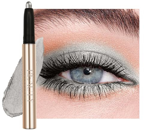 Beauty Searcher Lidschatten Stift Wasserdicht,Hochpigmentierter Lidschatten,Langanhaltend und Glatt,Schimmerndes Finish,Make-up Für Faltenfreie Augen,Vegan&Cruelty-Free