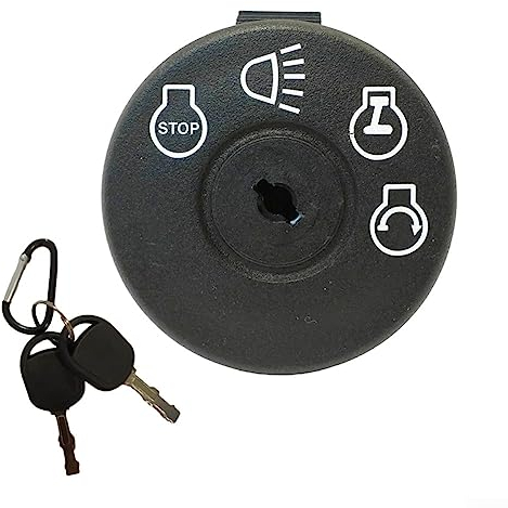 Daaxing Interrupteur d'allumage pour tondeuse à gazon avec clé, en acier inoxydable pour tracteur de tondeuse à gazon MTD 725-1741 925-1741