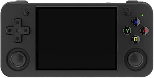 RG35XX H - Console di gioco portatile, sistema Linux, scheda TF 64 integrata con oltre 6.000 giochi, display IPS da 3,5 pollici, WiFi 5G, Bluetooth 4.2, uscita TV HDMI (nero)