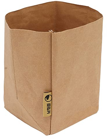 Sacchetto di carta kraft, resistente agli strappi, lavabile, portatile, per alimenti, frutta, verdura, decorazioni, cosmetici, articoli vari, con alto valore, adatto per uso domestico e ufficio,