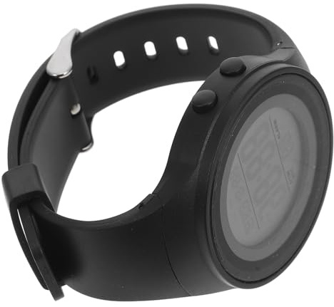 IMIKEYA Reloj Electrónico Negro de Acero Inoxidable y Plástico | Relojes para Natación, Luz Nocturna, Alarma y Cronómetro, Multifunción, Consulta Semana y Hora, Deportivo