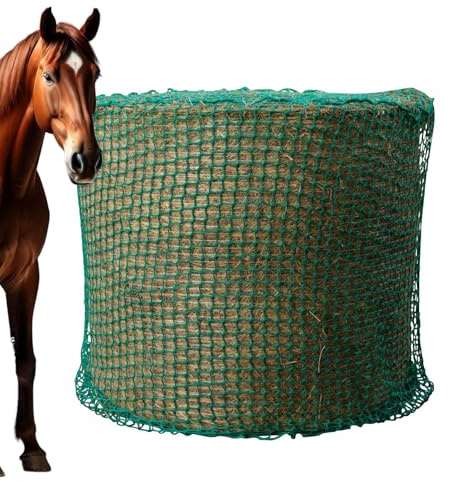 Kixolazr Red de Heno para Caballos | de Alimento para Caballos - Malla Alimento Ovejas - Establos Paddocks Entrenadores Instructores Veterinarios Escuela Equitación Ranchos Granjas