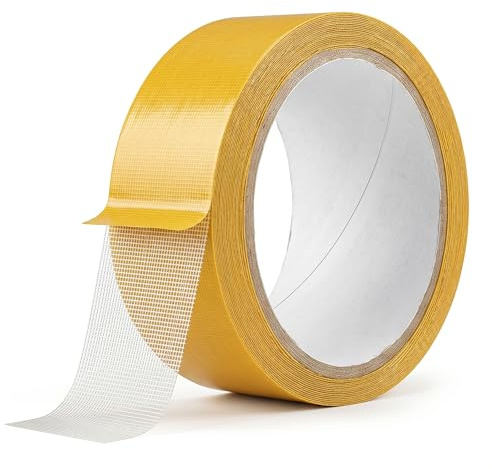 VVPENA Doppelseitiges Stoffklebeband 2cm X 20m, Saumband Selbstklebend Gardinen Kürzen ohne Nähen für Stoff Textilien Saum Diy